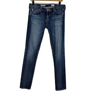 AG Adriano Goldschmied The Legging Ankle Jeans Womens 28 Blue Denim Super Skinny
